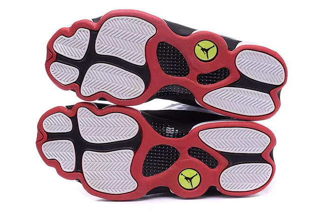 Chaussures de basketball Air Jordan 13 blanc noir rouge 6