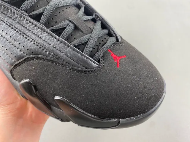 Air Jordan 14 Black Red Basketball Shoes 2