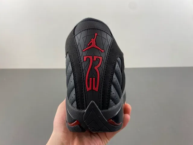 Air Jordan 14 Black Red Basketball Shoes 3