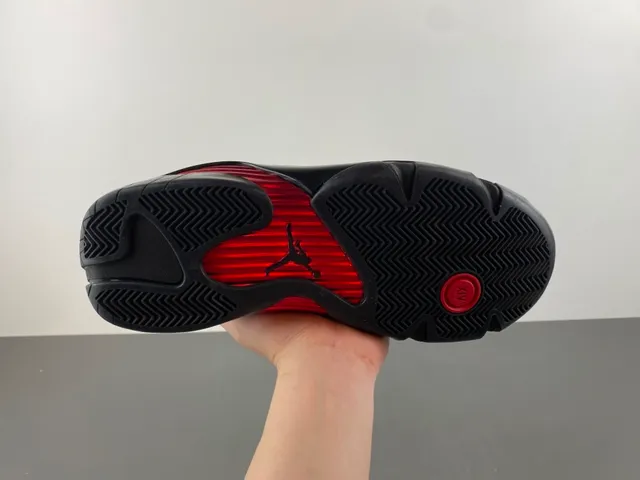 Air Jordan 14 Black Red Basketball Shoes 8