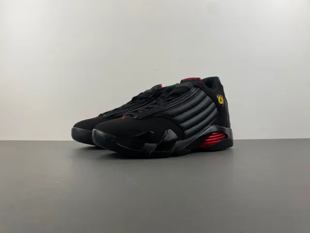 Air Jordan 14 Black Red Basketball Shoes 9