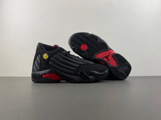 Air Jordan 14 Black Red Basketball Shoes 11
