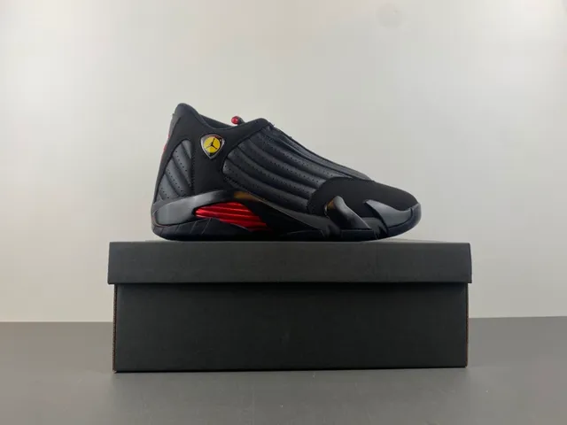 Air Jordan 14 Black Red Basketball Shoes 14