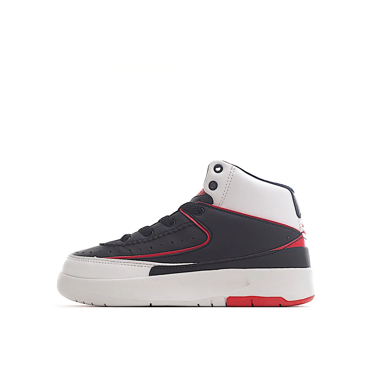 Air Jordan 2 White Navy Red Basketball Shoes 9