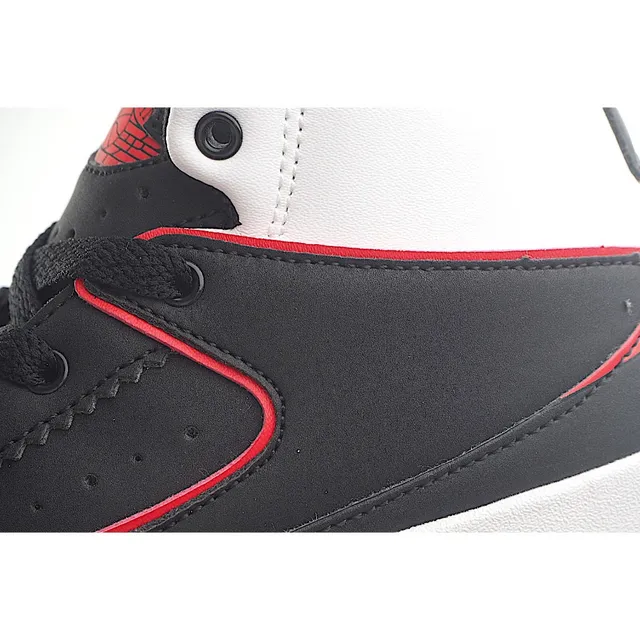 Air Jordan 2 White Navy Red Basketball Shoes 15
