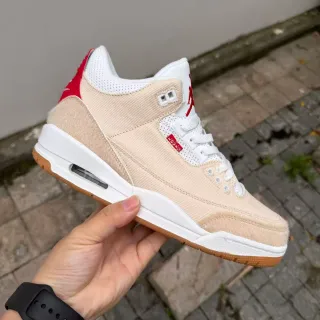 Air Jordan 3 Beige y Rojo zapatillas lifestyle