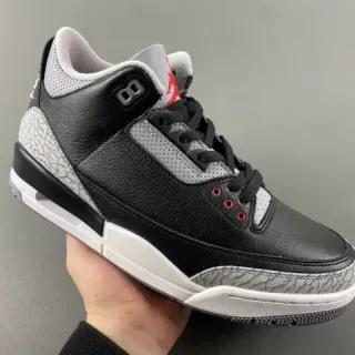 Air Jordan 3 黑色水泥 大象印花 篮球鞋