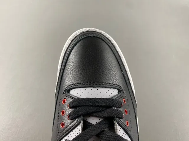 Air Jordan 3 Black Cement Impression d'Éléphant Chaussures de Basketball 5