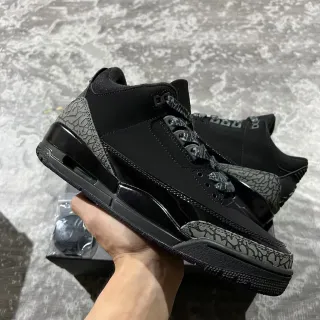 Air Jordan 3 Black Elephant Basketball Shoes