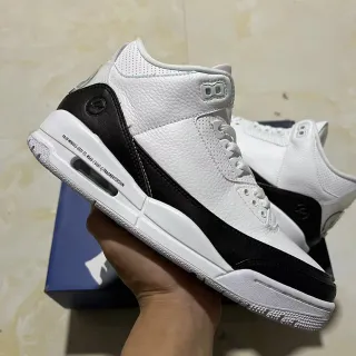 Air Jordan 3 Fragment Design White Black Basketball Shoes