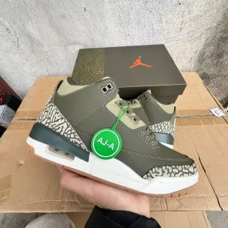 Air Jordan 3 Olive Elephant Print 篮球鞋