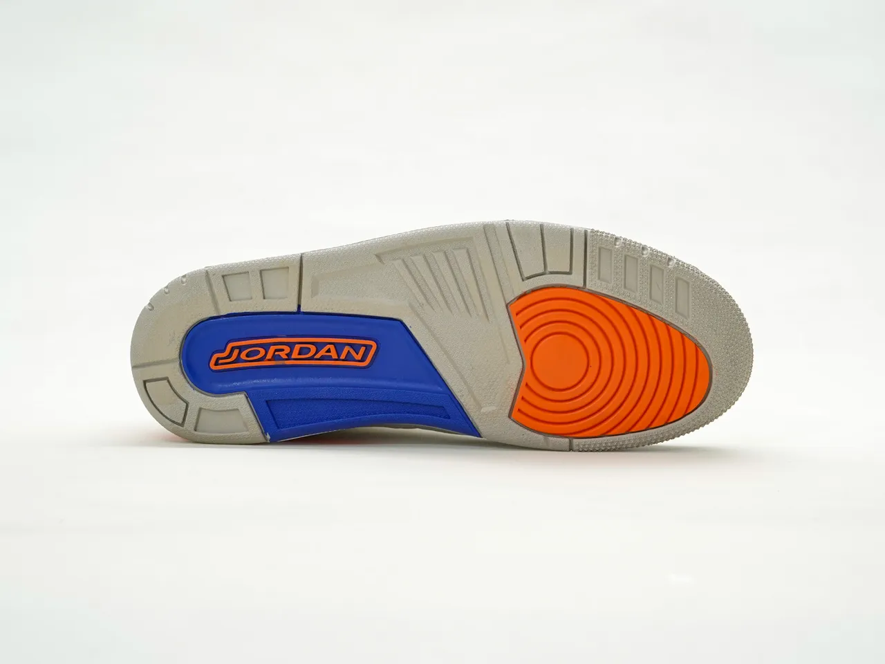 Air Jordan 3 White Orange Blue Elephant Print Basketball Shoes 8