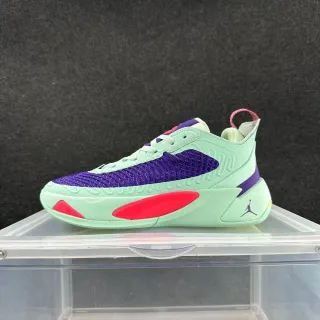 Air Jordan 37 Mint Green Purple Knit Basketball Shoes
