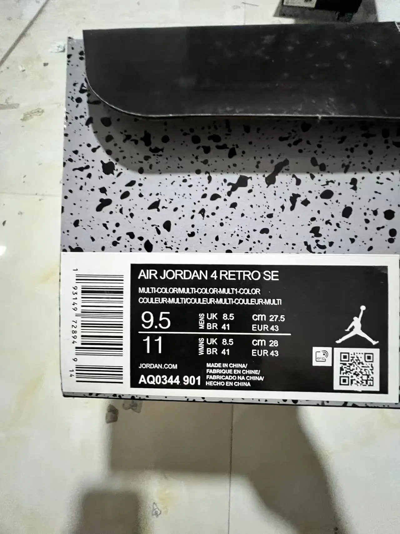 Air Jordan 4 Off-White Red Orange Navy Basketball Shoes 11
