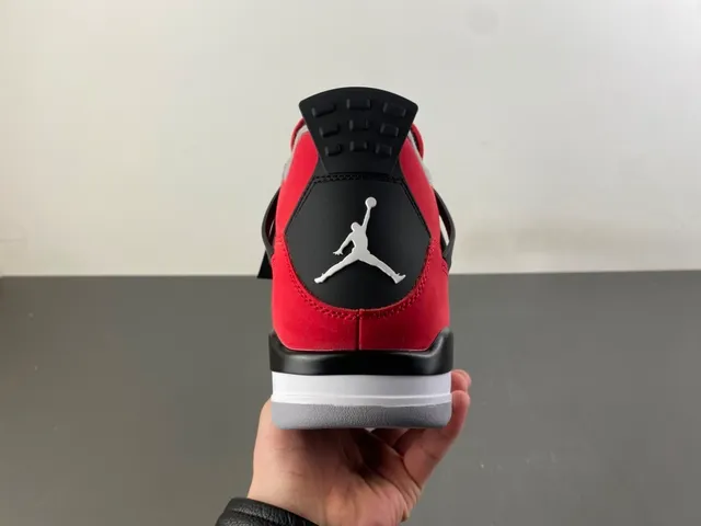Air Jordan 4 Vermelho Preto Branco Tênis de Basquete 4