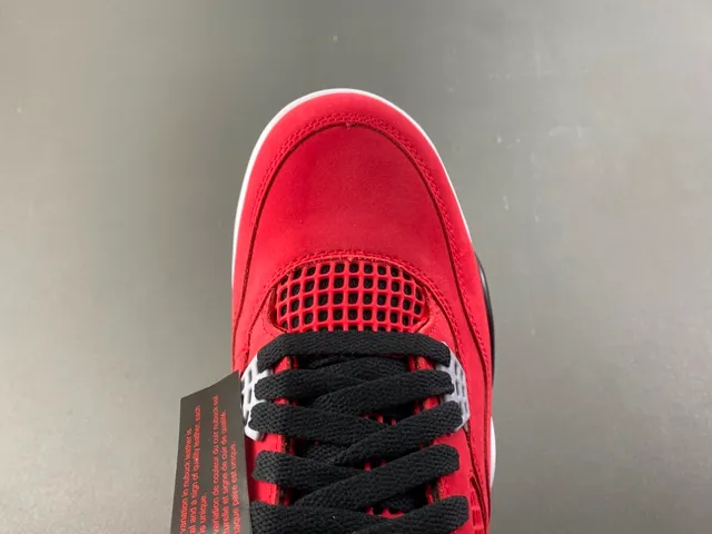 Air Jordan 4 Vermelho Preto Branco Tênis de Basquete 5