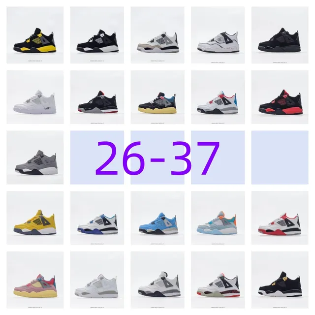 Air Jordan 4 White Black Red Basketball Shoes 2