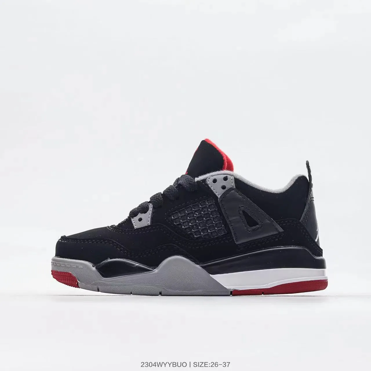 Air Jordan 4 White Black Red Basketball Shoes 19