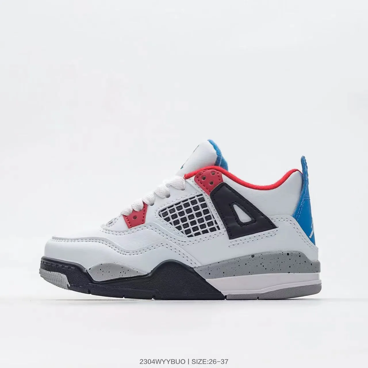 Air Jordan 4 White Black Red Basketball Shoes 21