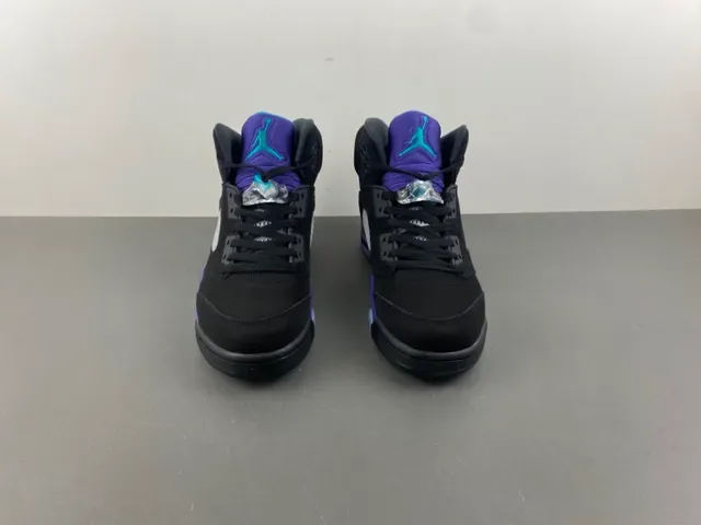 Air Jordan 5 Noir Violet Vert Chaussures de Basketball 11