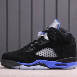Air Jordan 5 Black Royal Blue Basketball Shoes