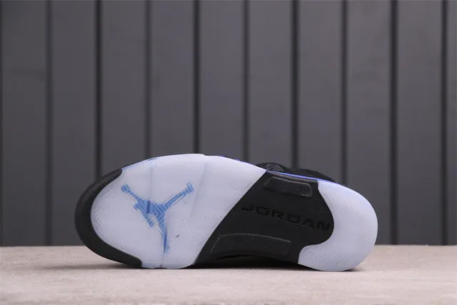 Air Jordan 5 Black Royal Blue Basketball Shoes 3