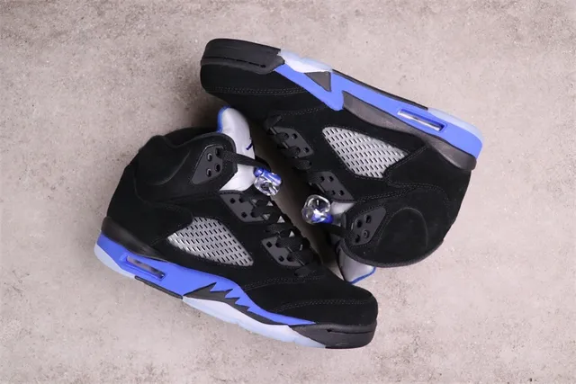 Air Jordan 5 Black Royal Blue Basketball Shoes 5