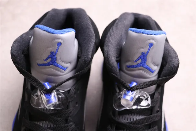 Air Jordan 5 Black Royal Blue Basketball Shoes 7