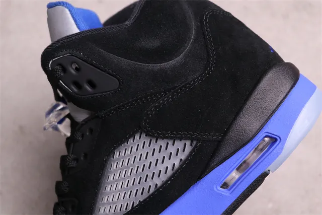 Air Jordan 5 Black Royal Blue Basketball Shoes 8
