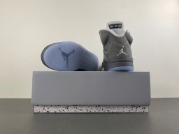 Air Jordan 5 Gray Basketball Shoes 17