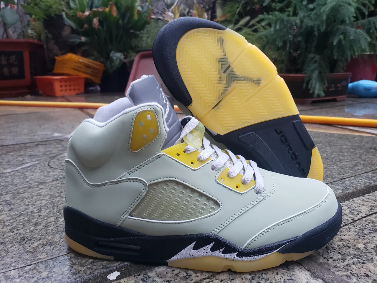 Air Jordan 5 Pale Ice Blue Gray Basketball Shoes 11