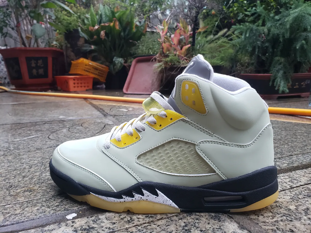 Air Jordan 5 Pale Ice Blue Gray Basketball Shoes 12