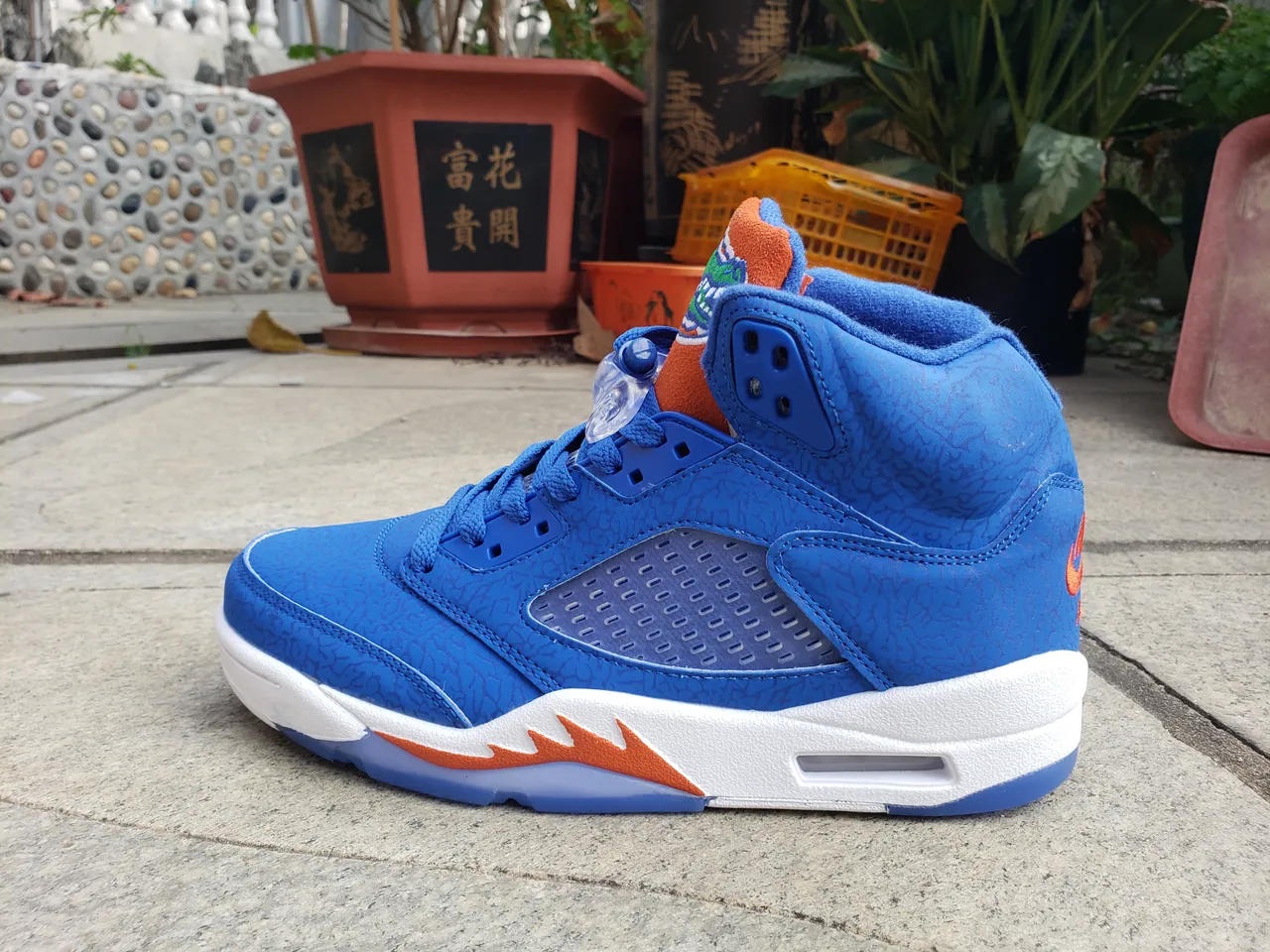 Air Jordan 5 Pale Ice Blue Gray Basketball Shoes 18