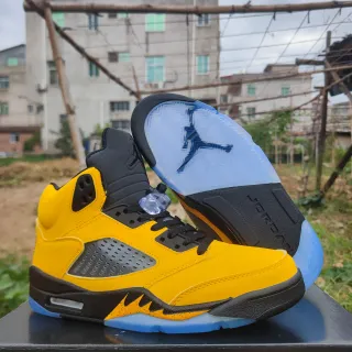 Air Jordan 5 黄黑蓝篮球鞋
