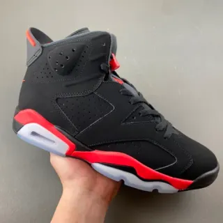 Air Jordan 6 Black Red White Basketball Shoes