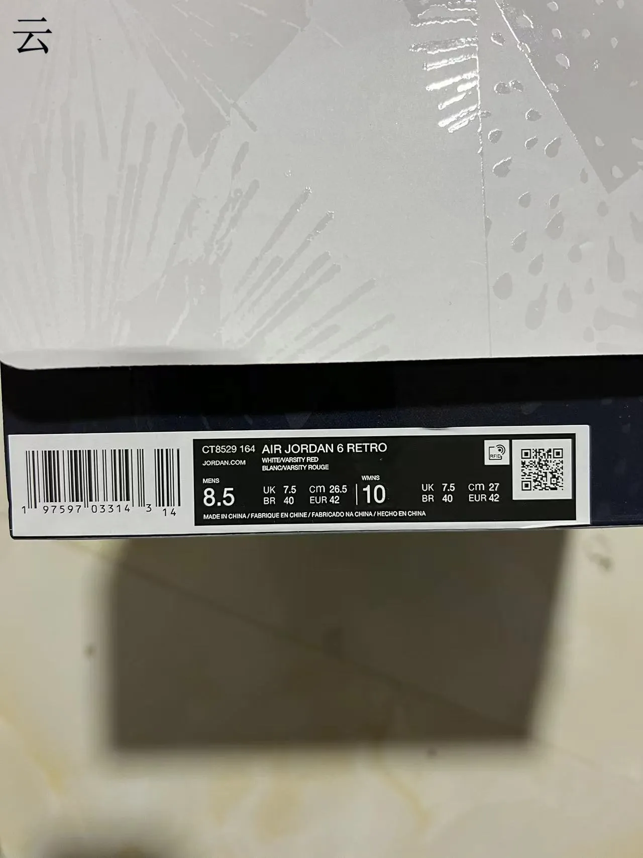 Air Jordan 6 White Navy Basketball Shoes 10
