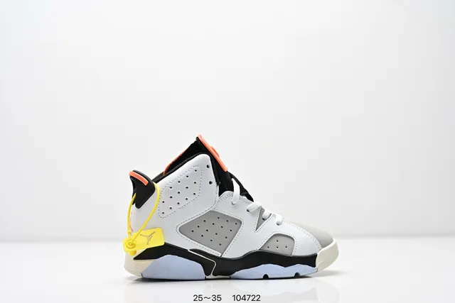 Air Jordan 6 White Red Black Basketball Shoes 10