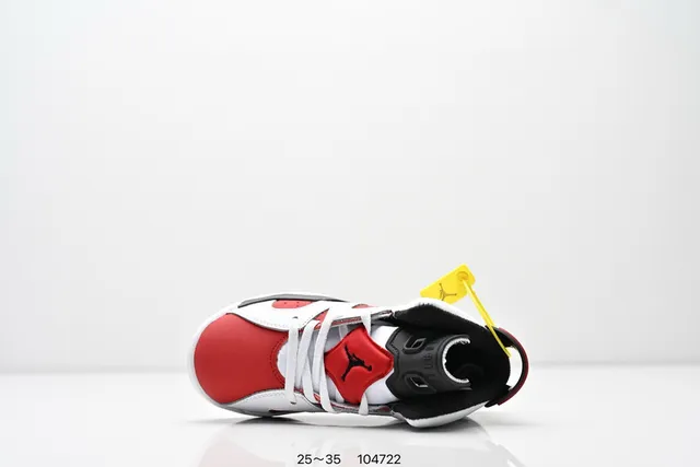 Air Jordan 6 White Red Black Basketball Shoes 23