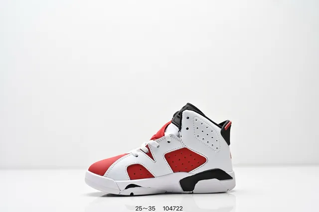 Air Jordan 6 White Red Black Basketball Shoes 24