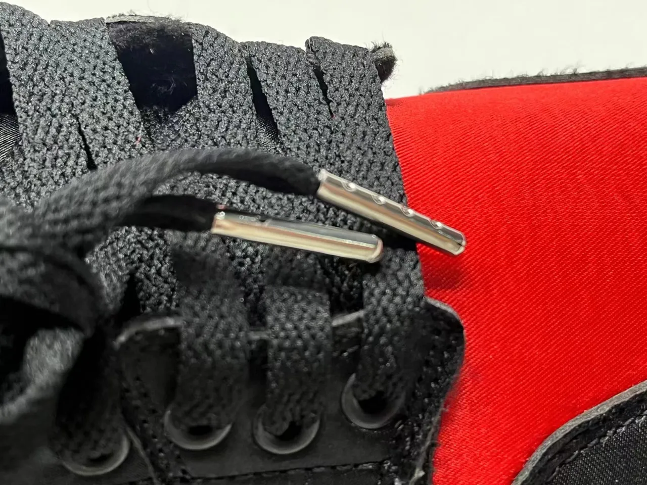 Air Jordan Black Red High-Top Satin Overlay Basketball Shoes 4