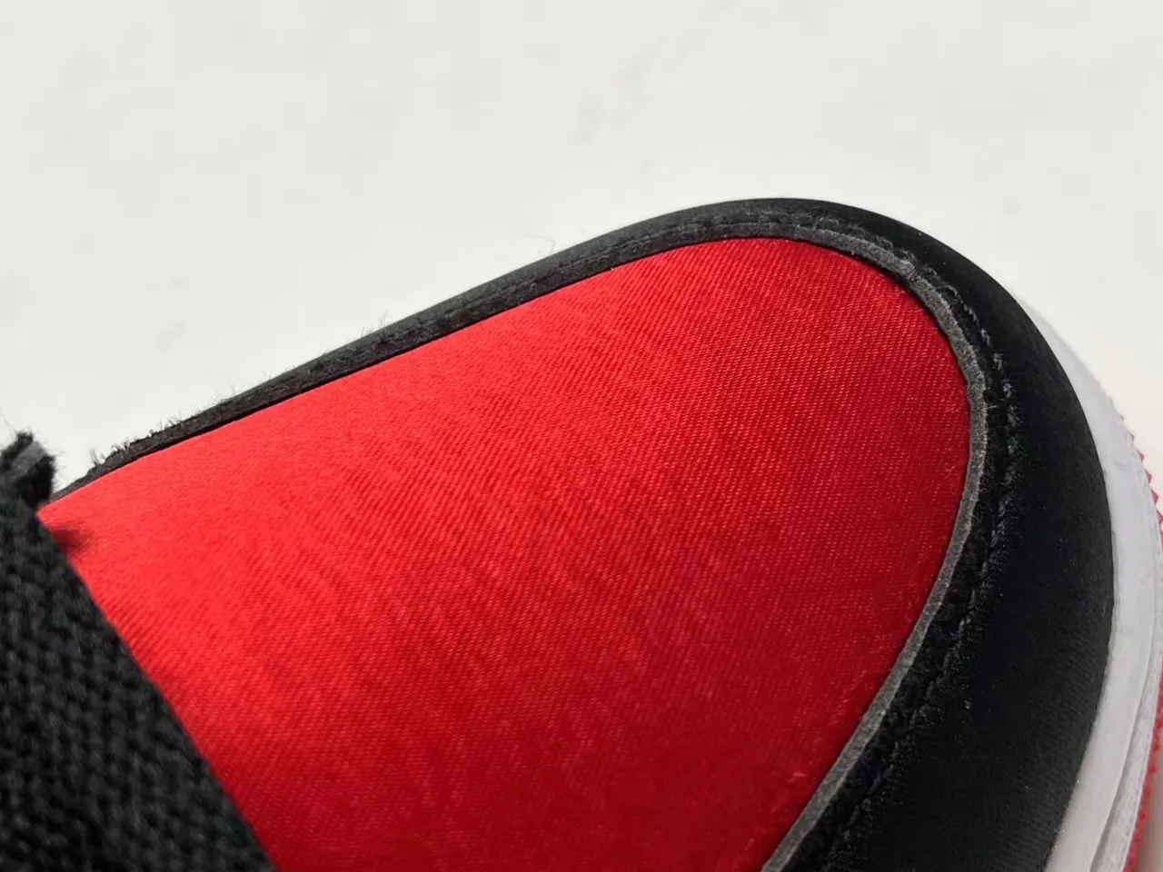 Air Jordan Black Red High-Top Satin Overlay Basketball Shoes 5