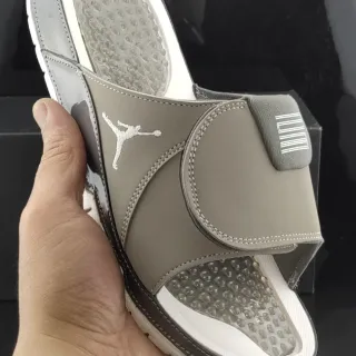 Air Jordan Hydro Gray White Slide Sandal Podded Footbed Slippers