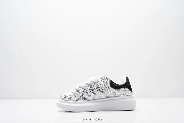 Alexander McQueen Black Oversized Platform Sole Smooth Leather Upper Lifestyle Sneakers 7