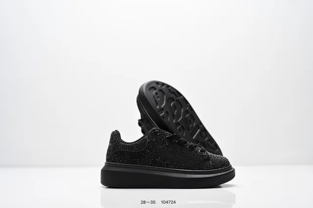 Alexander McQueen Black Oversized Platform Sole Smooth Leather Upper Lifestyle Sneakers 11