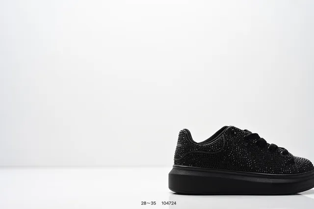 Alexander McQueen Black Oversized Platform Sole Smooth Leather Upper Lifestyle Sneakers 13