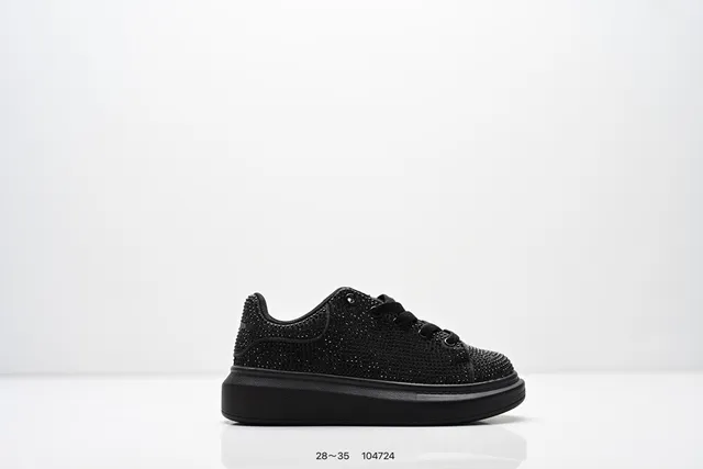 Alexander McQueen Black Oversized Platform Sole Smooth Leather Upper Lifestyle Sneakers 14