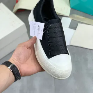 Alexander McQueen Oversized Sneaker Black and White Lifestyle Sneakers