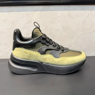 Alexander McQueen Oversized Sneaker Olive Green Black Chunky Sneakers