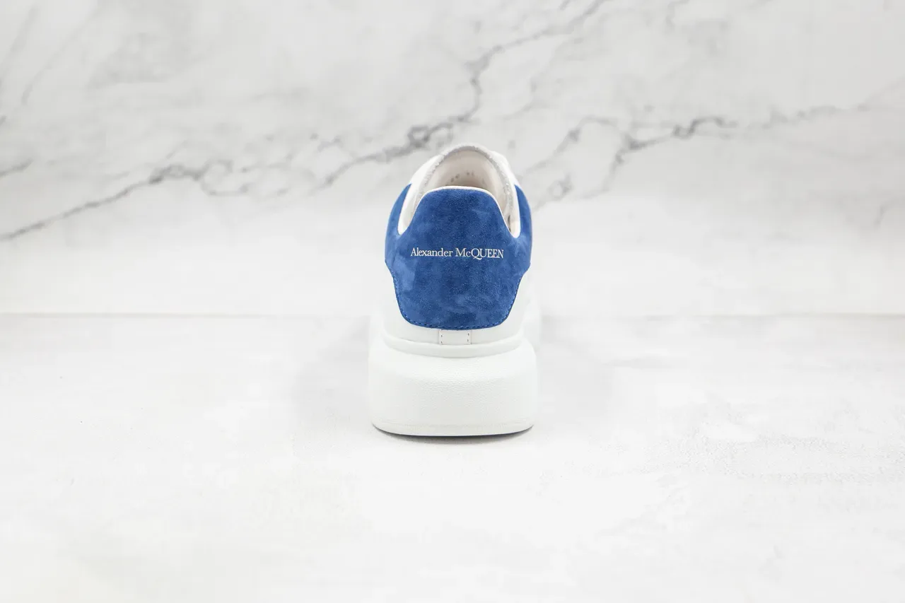 Alexander McQueen Oversized Sneaker White and Blue Lifestyle Sneakers 4