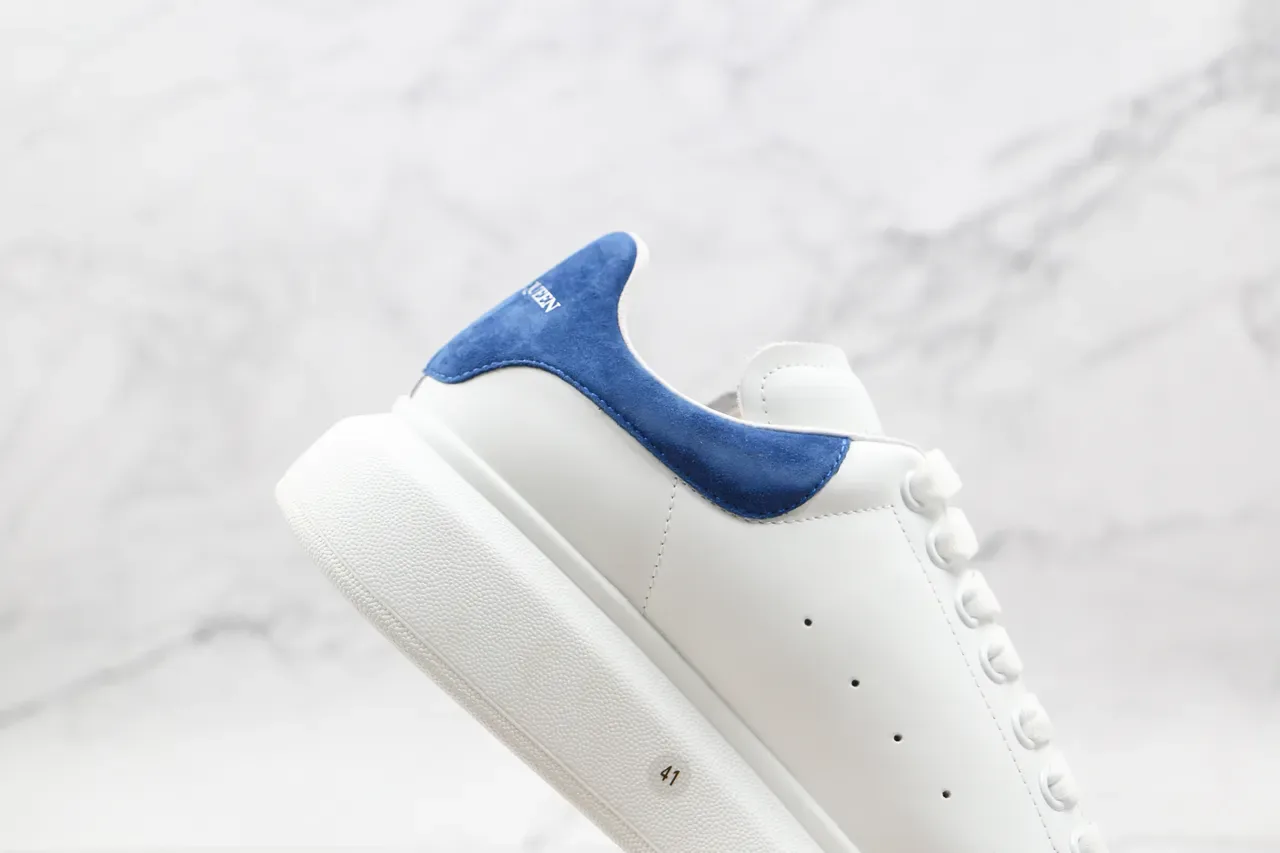 Alexander McQueen Oversized Sneaker White and Blue Lifestyle Sneakers 8